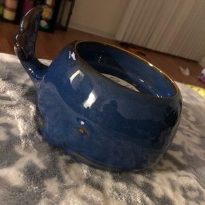Bath & Body Works Ceramic Whale 3wick candleholder